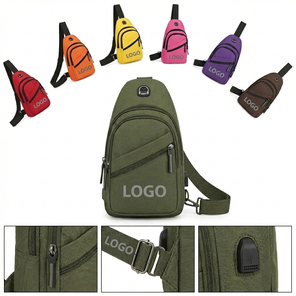 All-Day Adventure Sling Bag: Water-Resistant & Multi-Compartment Crossbody