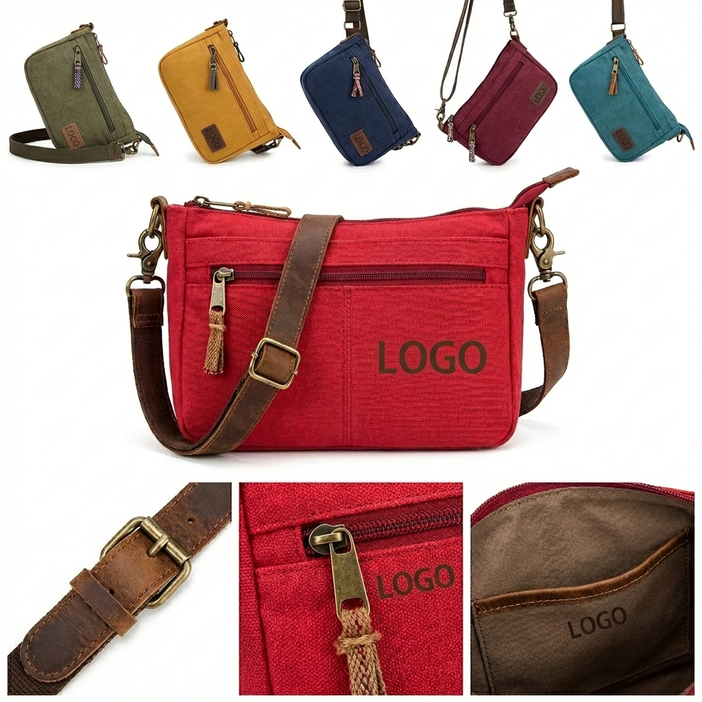 Secure Zippered Travel Sling Bag for Essentials