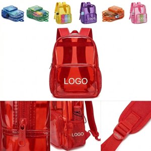 ClearView Durable PVC Transparent Backpack for Daily Use