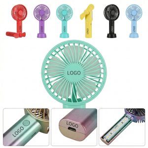 Multicolor LED Light-Up Portable Fan